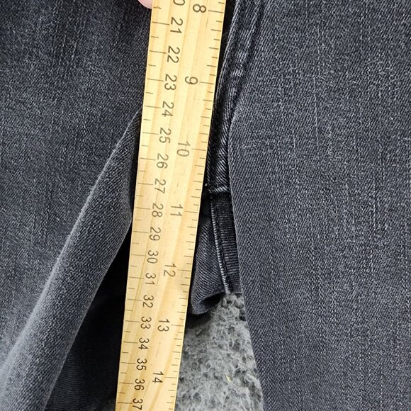 evis Jeans Womens 16 Black Stretch Denim Classic Straight *Read* - Picture 6 of 15